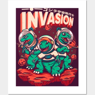 Lizard Monster Invasion Posters and Art